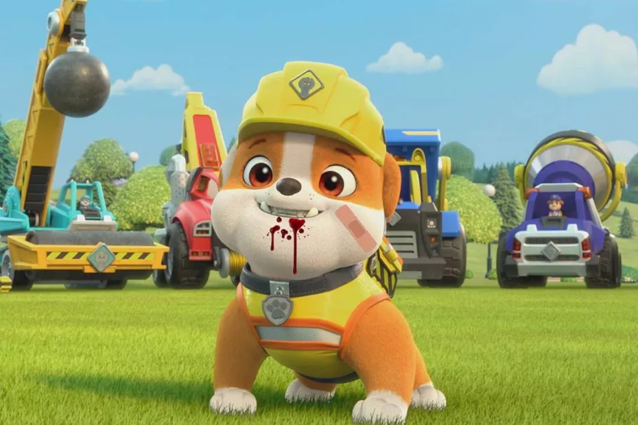paw patrol rubble accident