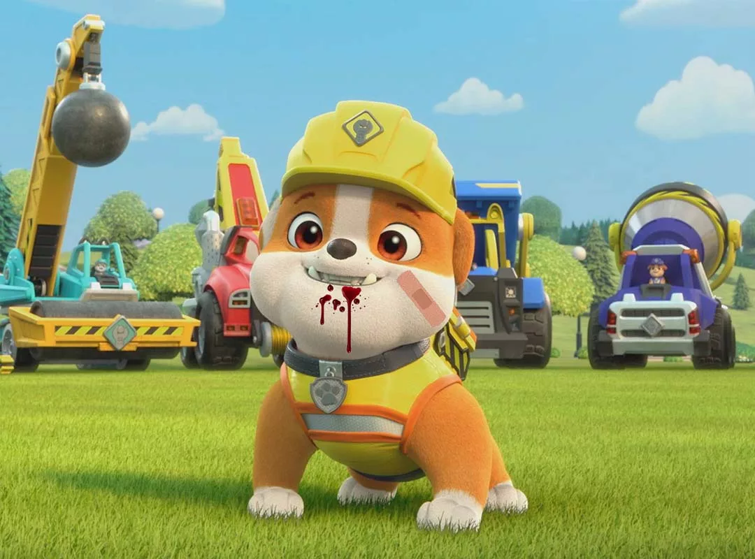 paw patrol rubble accident
